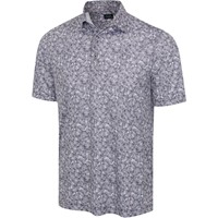 Greg Norman Men's ML75 Microlux Vine Print Golf Polo