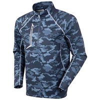 Sunice Men's Allendale 2.0 Camo 1/2 Zip Golf Pullover, Dark Blue