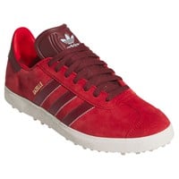 adidas Men's Originals Gazelle Golf Shoes, Scarlet/White