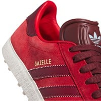 adidas Men's Originals Gazelle Golf Shoes, Scarlet/White