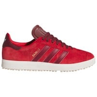 adidas Men's Originals Gazelle Golf Shoes, Scarlet/White