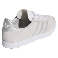adidas Women's Originals Gazelle Golf Shoes, White/Silver