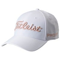Titleist Tour Performance Golf Hat, White/Pink