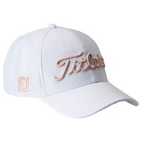 Titleist Tour Performance Golf Hat, White/Pink