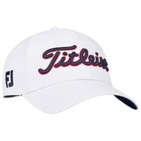 Titleist Tour Performance Golf Hat, White/Red/Blue