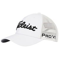 Titleist Tour Performance Mesh Golf Hat, White/Black