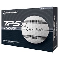 TaylorMade 2024 TP5x Stripe Golf Balls, White