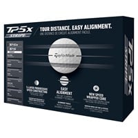TaylorMade 2024 TP5x Stripe Golf Balls, White