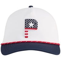 Puma Pars and Stripes 5 Panel Golf Hat, White