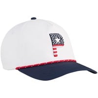 Puma Pars and Stripes 5 Panel Golf Hat, White