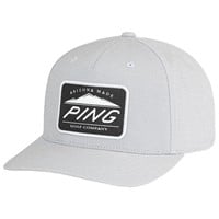 PING Camelback Patch Golf Hat, Light Grey