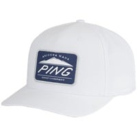 PING Camelback Patch Golf Hat, White