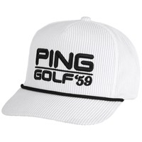 PING Retro Roper Golf Hat, White