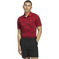 adidas Men's Ult 365 Speed Stripe Golf Polo, Red
