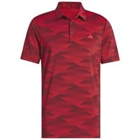 adidas Men's Ult 365 Speed Stripe Golf Polo, Red