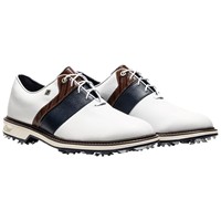 FootJoy Men's Premier Series Packard LX Golf Shoes, White/Dark Blue