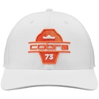 Cobra Split Tour Hat, White/Orange