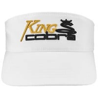 King Cobra High Crown Visor, White