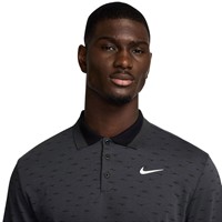 NIKE Men's DriFit Tour Micro Print Golf Polo, Black