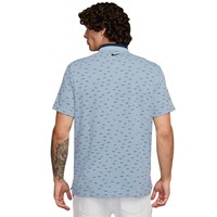NIKE Men's DriFit Tour Micro Print Golf Polo, Light Blue