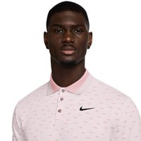 NIKE Men's DriFit Tour Micro Print Golf Polo, Pink