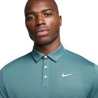 NIKE Men's DriFit Tour Texture Golf Polo, Teal
