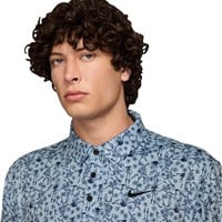 NIKE Men's DriFit POA Print Golf Polo, Light Blue