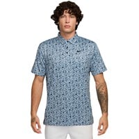 NIKE Men's DriFit POA Print Golf Polo, Light Blue