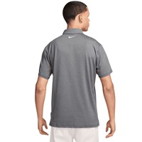 NIKE Men's DF Tour Heather Golf Polo, Black/White