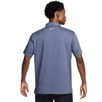 NIKE Men's DF Tour Heather Golf Polo, Navy/White
