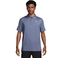 NIKE Men's DF Tour Heather Golf Polo, Navy/White