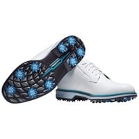 FootJoy Men's Legends Premiere Field Carolina Blue LE Golf Shoes, White/Blue