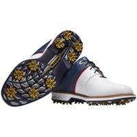 FootJoy Mens Legends Packard LX Liberty LE Golf Shoes, White/Navy
