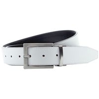 NIKE Reversible Tour Golf Belt, White/Black