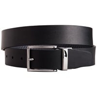 NIKE Men's Reversible Texture Golf Belt, Charcoal/Black