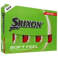 Srixon Soft Feel 14 Brite Golf Balls, Red