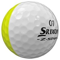 Srixon Z-Star 9 Divide Golf Balls, White/Yellow