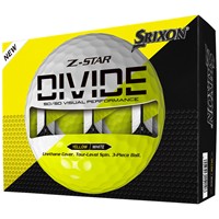 Srixon Z-Star 9 Divide Golf Balls, White/Yellow