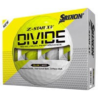 Srixon Z-Star 9 XV Divide Golf Balls, White/Yellow