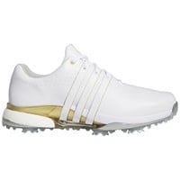 adidas Men's Tour360 24 Boost Golf Shoes, White/Gold
