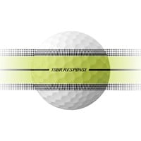 TaylorMade 2025 Tour Reponse Stripe Golf Ball, Yellow