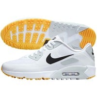 NIKE Mens Air Max 90 G Golf Shoes, White/Black