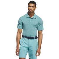 adidas Mens Ult 365 Mini Bunker Golf Polo, Light Green