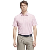 adidas Mens Ult 365 Micro Texture Golf Polo, Pink