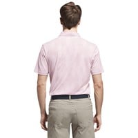 adidas Mens Ult 365 Micro Texture Golf Polo, Pink