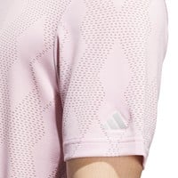 adidas Mens Ult 365 Micro Texture Golf Polo, Pink