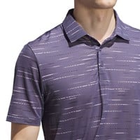 adidas Mens Ult 365 Mesh Print Golf Polo, Dark Purple