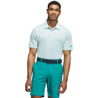 adidas Mens Ult 365 Mesh Print Golf Polo, Light Blue