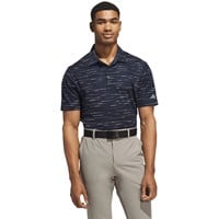 adidas Mens Ult 365 Mesh Print Golf Polo, Navy