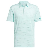 adidas Mens Ult 365 Mesh Print Golf Polo, Light Blue